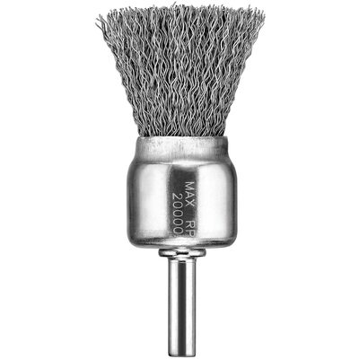 DEWALT 3/4" x 1/4" HP .014 Carbon Crimp Wire End Brush