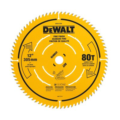 BLACK+DECKER 12 in. 80T Fine Finish Saw Blade