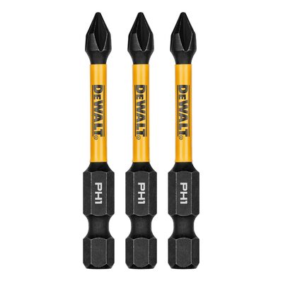 DEWALT 2.25In Phillips #1 Flextorq 3Pk
