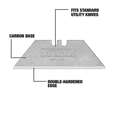 DEWALT 2-1/2 In Bi-Metal Utility Knife Blade Induction Hardened (10 Pack)