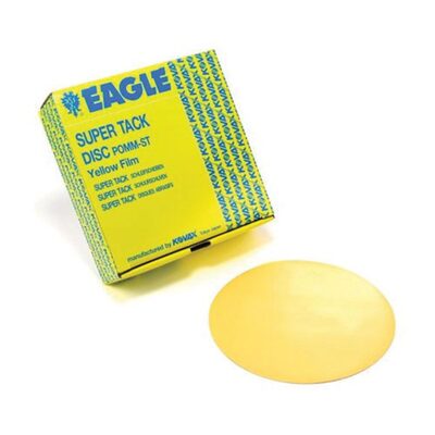 Eagle Abrasives, Inc. KOVAX 778-2000 Sanding Disc, 6 in Dia, 2000 Grit, Aluminum Oxide Abrasive, Yellow, Dry, Super-Tack Attachment
