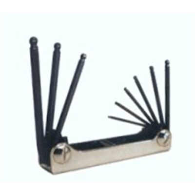 Eklind Tool Company 7-Piece SAE Ball End Fold-Up Hex Key Set