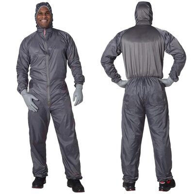 EMM Specilaties Colad BodyGuard 520062 Spray Overall, 3X-Large, Gray, Nylon Taffeta 190T/1% Carbon Thread, Elastic Waist