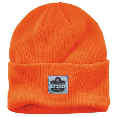 Ergodyne 6806 Orange 6806 Cuffed Rib Knit Beanie Hat