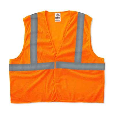 Ergodyne 8205HL 2XL/3XL Orange Type R Class 2 Super Mesh Vest