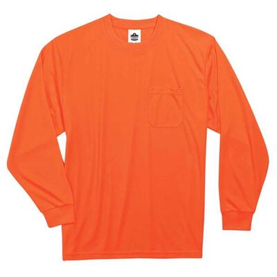 Ergodyne 8091 3XL Orange Non-Cert Long Sleeve T-Shirt