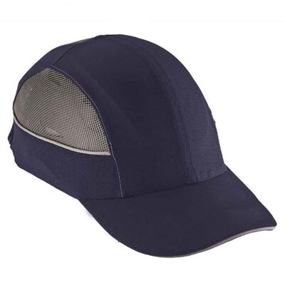 Ergodyne 8960 Long Brim Navy Bump Cap w/ LED Lighting Tech