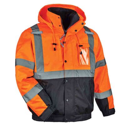 Ergodyne 8381 XL Orange Type R Class 3 3-in-1 Bomber Jacket