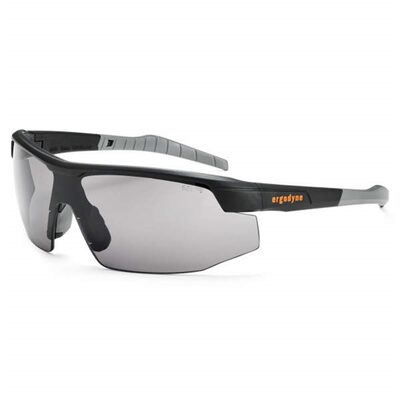 Ergodyne SKOLL Anti-Fog Smoke Lens Matte Black Safety Glasses
