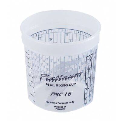 EZ Mix Platinum PMC16 Disposable Mixing Cup with PPG Ratios, 1 pt