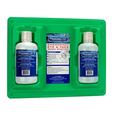 First Aid Only Eyewash Station Double 32 oz. Screw Cap Bottle