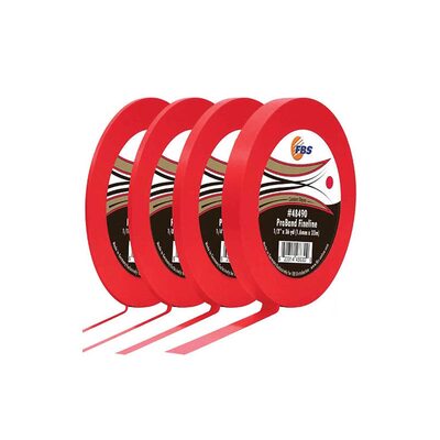 Distribution ProBand 48485 Fine Line Tape, 60 yd L x 1/4 in W, Stabilized Polymer Film, Red