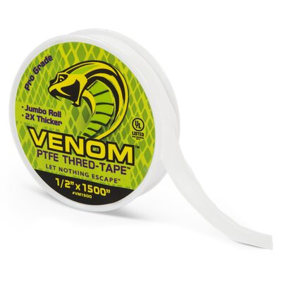 Tub O' Towels VENOM PTFE Tape, 1500 x 1/2-inch