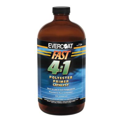 Fibre glass Evercoat 100734 Polyester Primer Fast Catalyst, 946 mL Bottle, Clear, 4:1 Mixing, Liquid