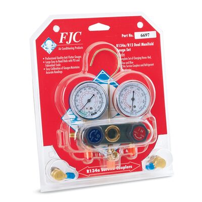 FJC R134A/R12/R22 DUAL GUAGE