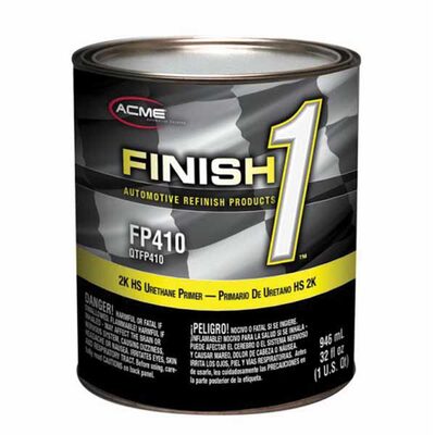 Finish 1 Automotive Refinish Products FP410-4 High Build 2K HS Urethane Primer, 1 qt Can, Gray, 4:1 Mixing