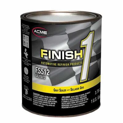 Finish 1 Automotive Refinish Products FS514-1 4.1 VOC Enamel Sealer Undercoat, 1 gal Can, White