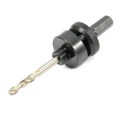 Forney Industries Hole Saw Mandrel, Number 12 Pilot Drill and 7/16 in Shaft