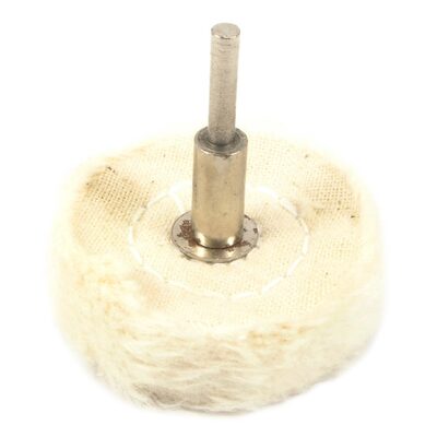 Forney Industries Buffing Wheel, Cotton, 1-1/2 in x 1/8 in Shaft