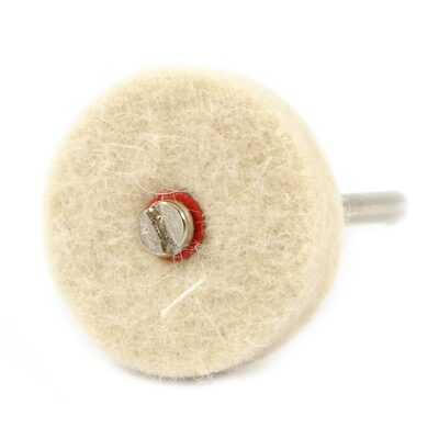 Forney Industries Polishing Wheel, Felt, 1 in x 1/8 in Shaft