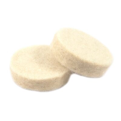 Forney Industries Polishing Wheel, Felt Replacement, 1 in (2-Pack)