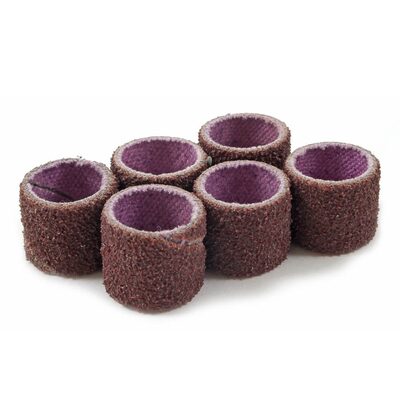 Forney Industries Sanding Sleeves, Medium Grit, 1/2 in x 1/2 in (6-Piece)