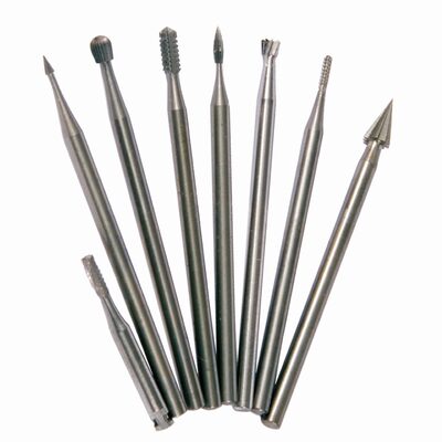 Forney Industries 8-Piece Mini Steel Burr Set