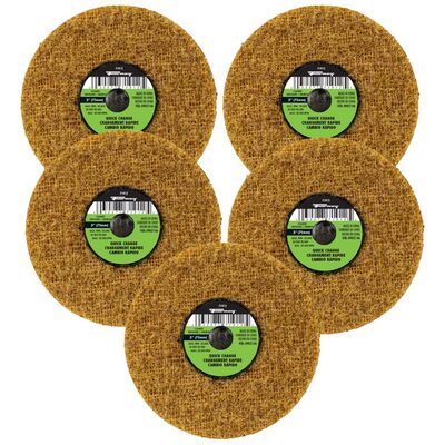 Forney Industries Quick Change Surface Prep Pad, Coarse Grit, 3 in (5-Pack of Forney 71912)