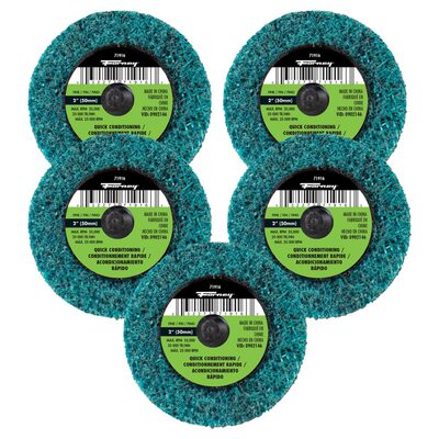 Forney Industries Quick Change Surface Prep Pad, Fine Grit, 2 in (5-Pack of Forney 71916)