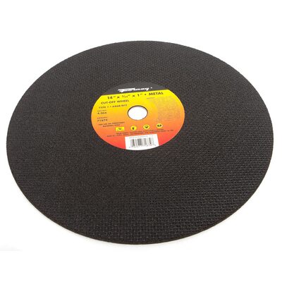 Forney Industries Cutting Wheel, Metal, Type 1  inStud Master in, 14 in x 3/32 in x 1 in