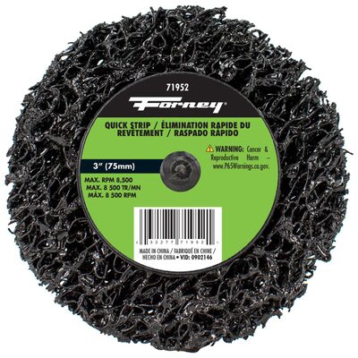 Forney Industries Quick Change Stripping Disc, 3 in