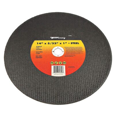 Forney Industries Cutting Wheel, Metal, Type 1, 14 in x 5/32 in x 1 in