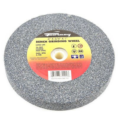 Forney Industries Bench Grinding Wheel, 6 in x 3/4 in x 1 in