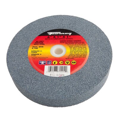 Forney Industries Bench Grinding Wheel, 6 in x 1 in x 1 in