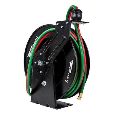 Forney Industries Oxygen Acetylene Twin Welding Hose Reel 50-ft x 1/4-inch