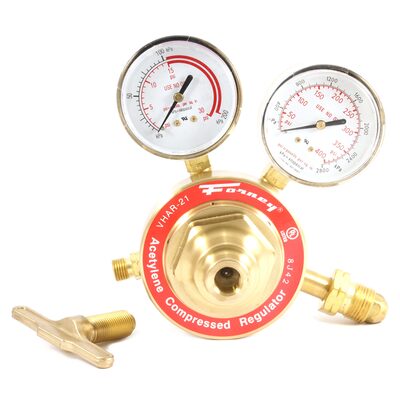 Forney Industries 450 Series Acetylene Regulator, 2-1/2 in Side Mount