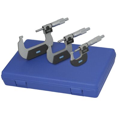 Fowler 0-4" Digit Counter Micrometer Set
