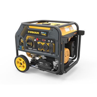 Firman  Dual Fuel 4550/3650W Electric Start Gas or Propane Powered Portable Generator with Wheel Kit