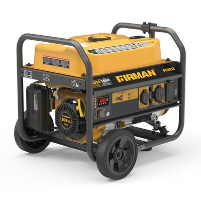 Firman Open Frame 4550/3650W Recoil Start Gasoline Powered Portable Generator