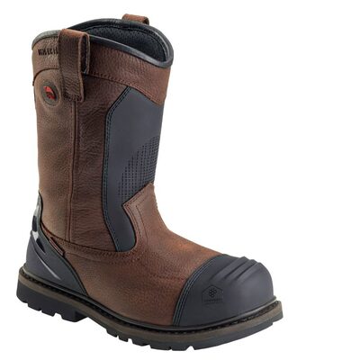 Avenger Hammer Wellington Series - Men's Boots - Carbon Nano-Fiber Toe - IC|EH|SR|PR|MT - Brown/Black - Size: 9M