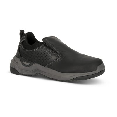 Avenger Work Boots Foreman MAX Low Slip-On - Women's - CN|EH|SR|SF - Black - Size: 7 - B - (Medium)
