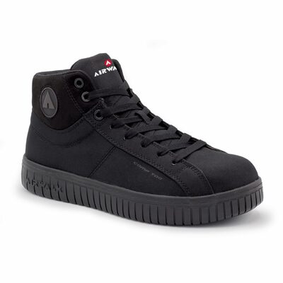 Airwalk AIRWALK - DEUCE MID Series - Men's Mid Top Shoe - CT|EH|SR - Black/Black - Size: 9.54E