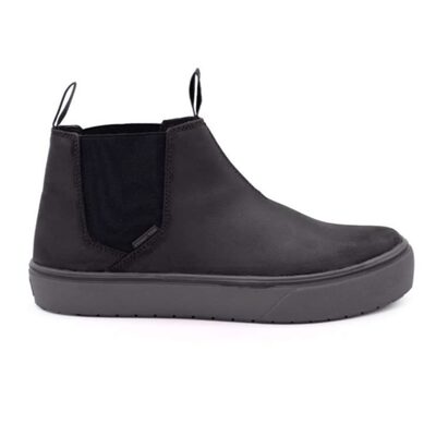 AIRWALK VENICE - Men's Leather Chelsea Slip On - CT|EH|SF|SR - Black / Forged Iron - Size: 11 - D - (Regular)