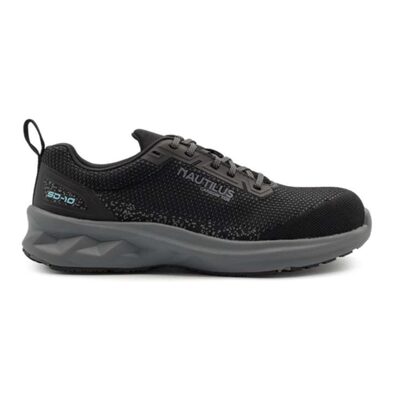 Nautilus Safety Footwear SPRINGWATER SD10 - Women's Low Top Shoe - CT|SD|SF|SR - Black / Grey - Size: 9 - B - (Medium)