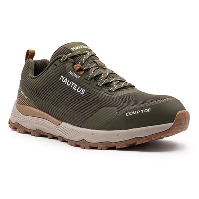 Nautilus Safety Footwear Trillium - Men's - CT|EH|SR|PR - Olive/Gum - Size: 10.5 - 2E - (Extra Wide)