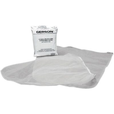 Gerson Co. 071207 Strainer Bag with Elastic Top, 5 gal, Nylon-knit
