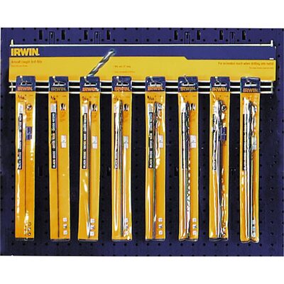 Hanson 16PC 12" Long Drill Bit Display