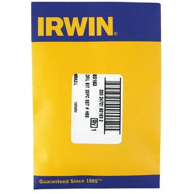 20PC WIRE GAUGE NUMBER DRILL BIT SET