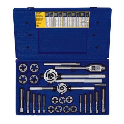 Hanson 25 PC. METRIC TAP & HEX DIE SET