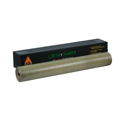 High Teck Products Green Thunder MP470GT-36 Masking Paper, 36 in W x 700 ft L, Polycoated Paper, 30 lb Basis